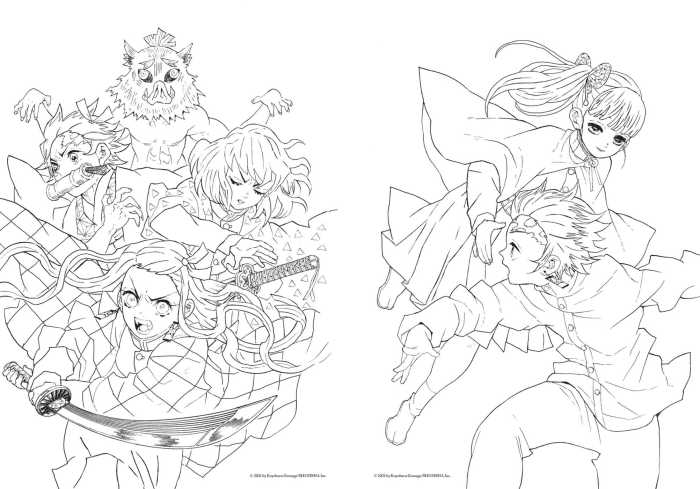 Demon slayer coloring book