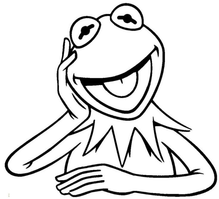 Kermit the frog coloring book