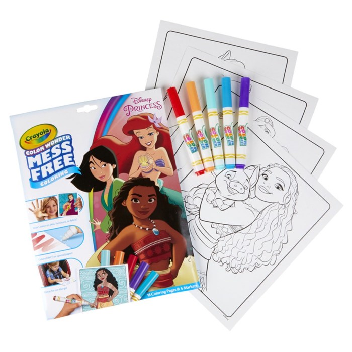 No mess coloring books