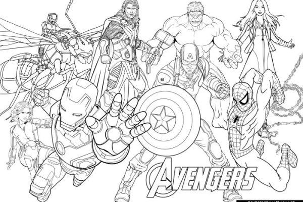 Marvel coloring book pages