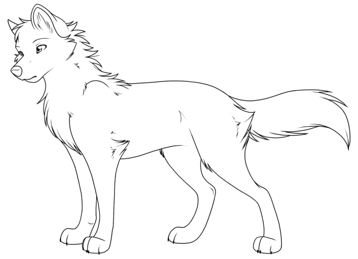 Anima wolfs coloring pages