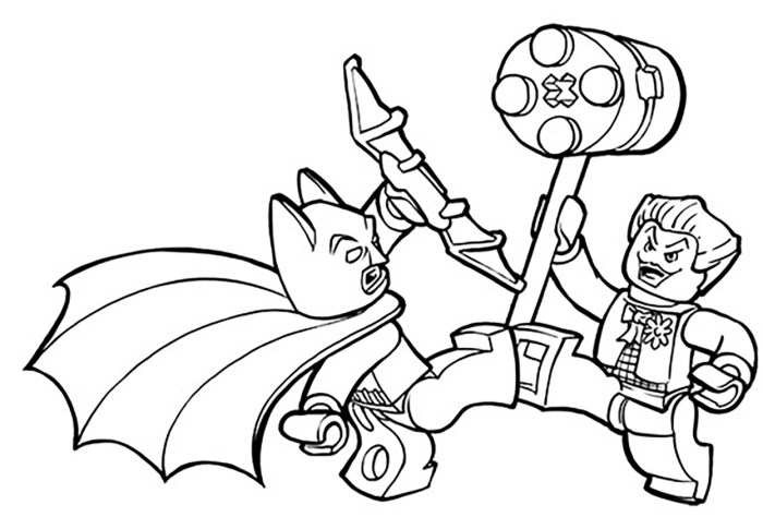 Lego batman coloring book