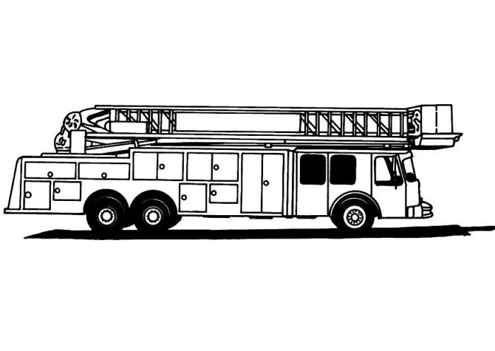 Fire truck coloring book