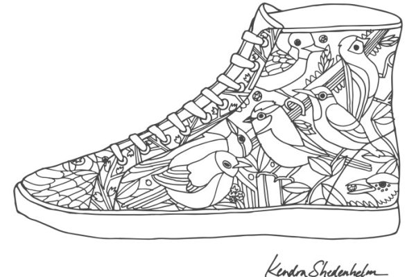 Animated paishoes coloring sheet