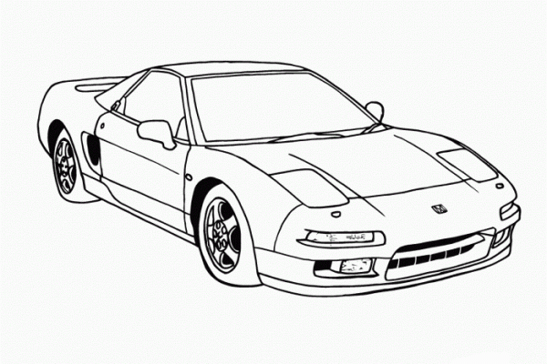 Coloring book of cars