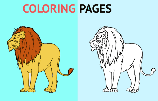 Turn photos into coloring book pages