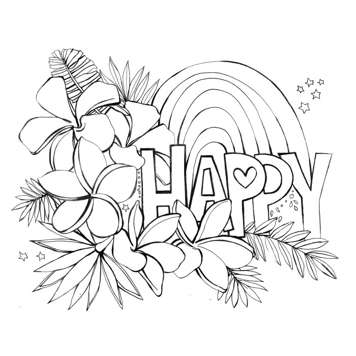 Happy color coloring book