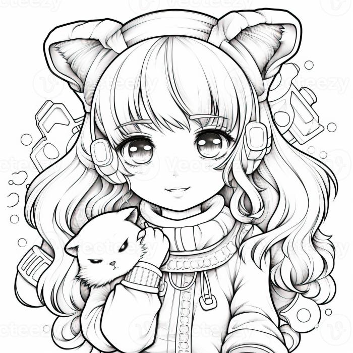 Anime coloring pages rea