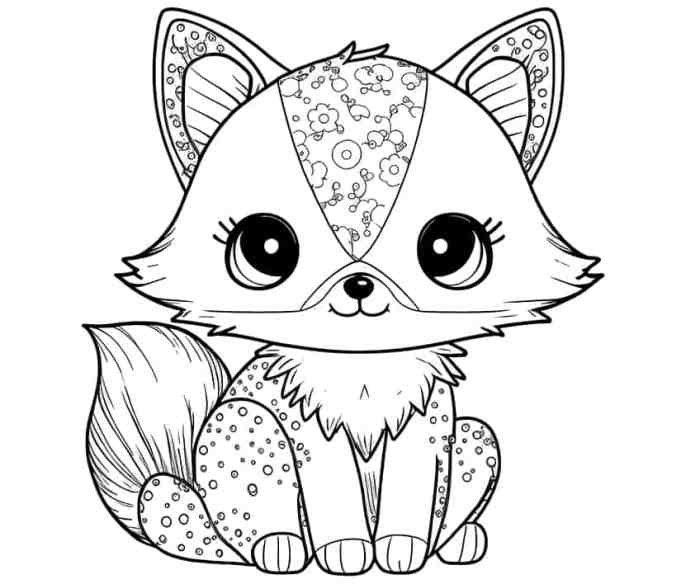 Coloring pictures of cute baby animals