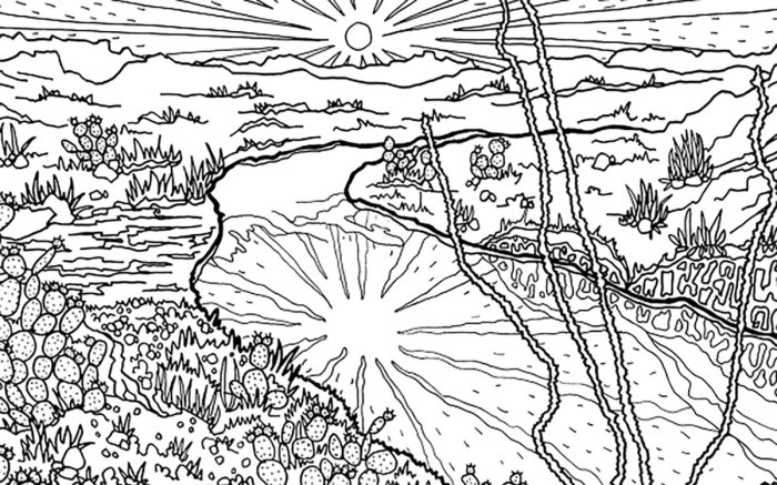 National parks coloring book