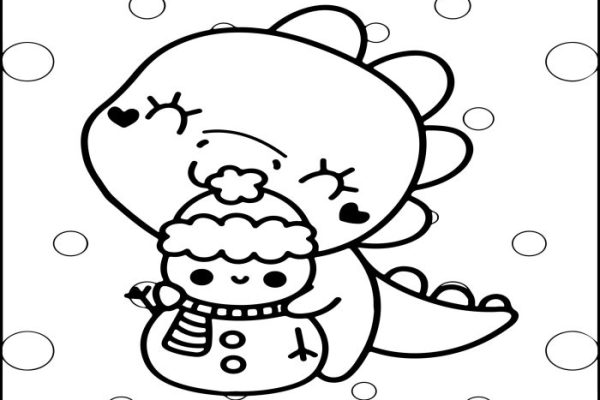 Christmas coloring pages of animals free