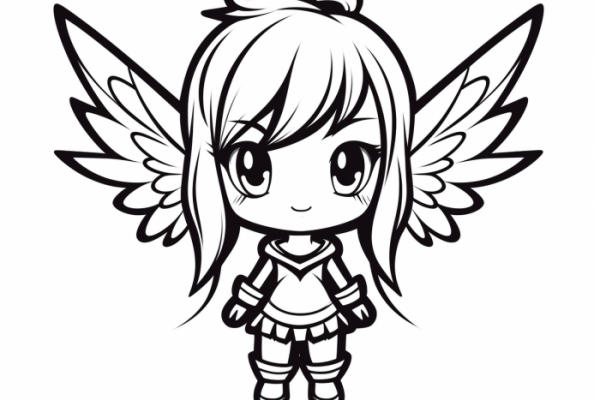 Fairy anime coloring pages printable