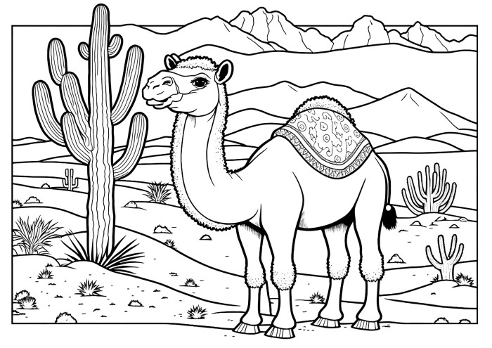 Desert pages coloring habitat getcolorings animals color