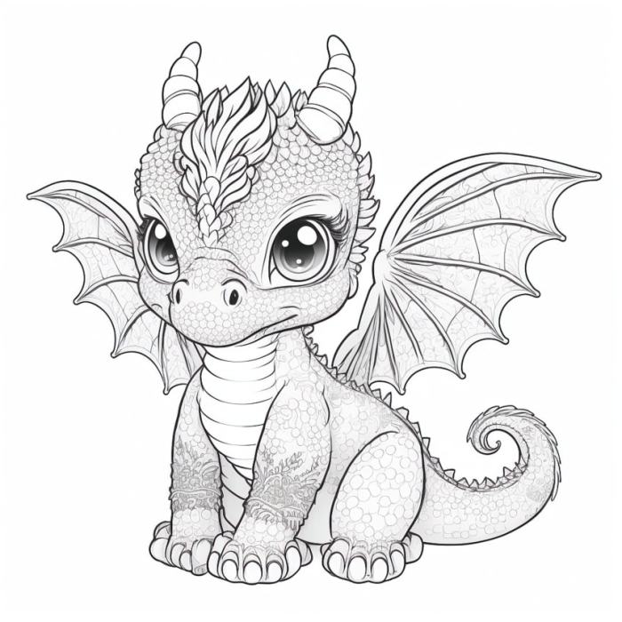 Anime dragons free coloring pages