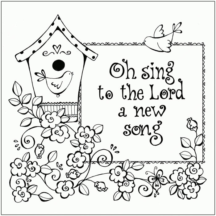 Religious coloring book pages