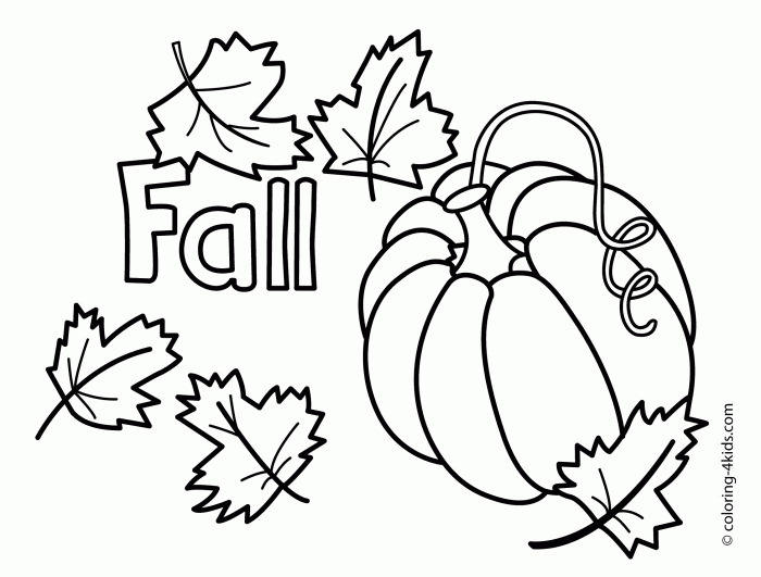 Fall leaves coloring book