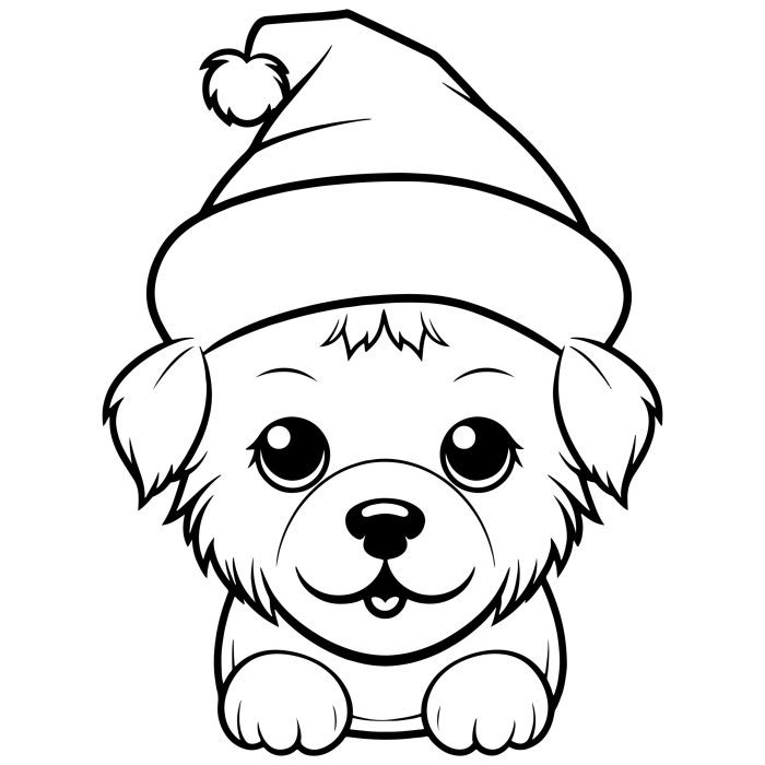 Christmas coloring book page