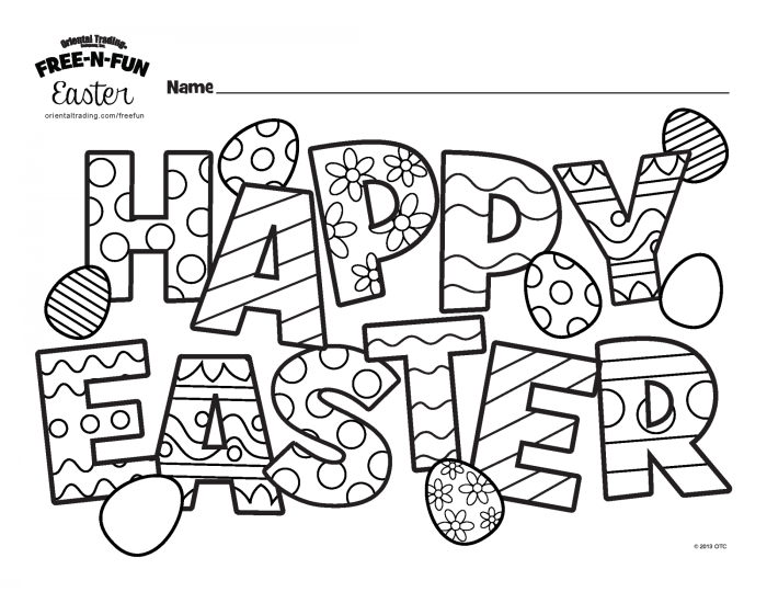 Religious easter coloring book