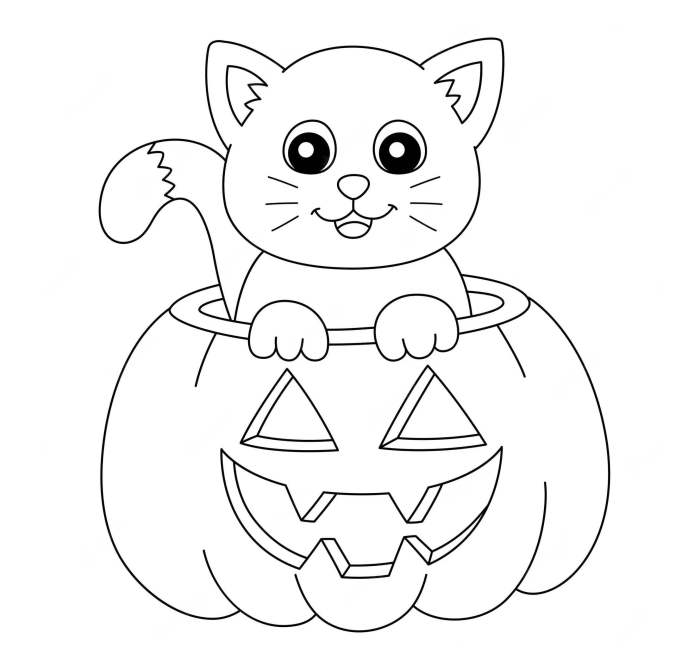 Coloring book pages halloween