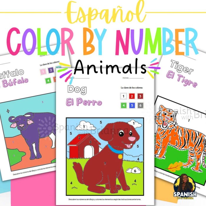 Spanish animal coloring pages