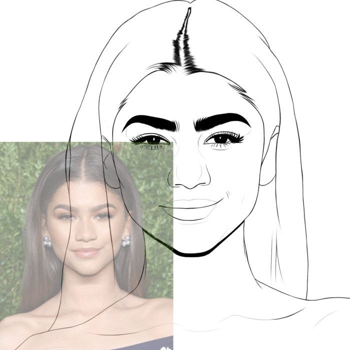 Anime coloring pages zendaya