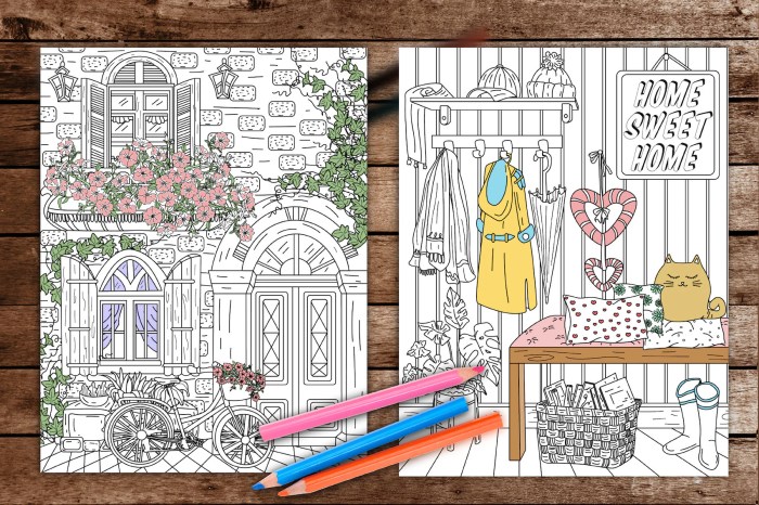 Fuzzy hygge coloring book