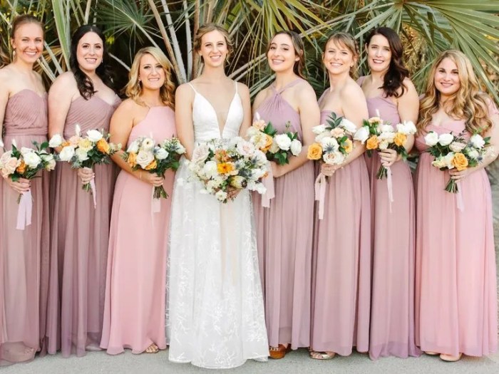 Beach wedding maid of honor dresses