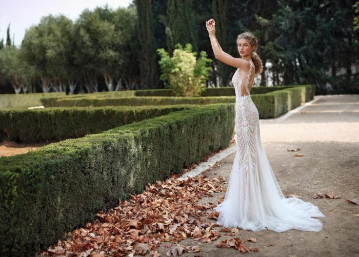 Beach goddess wedding dress