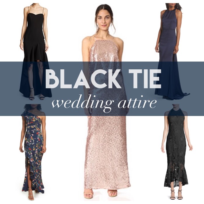 Best dresses for black tie optional wedding