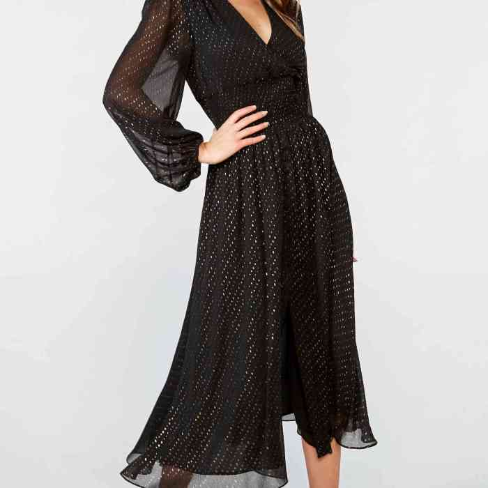 Dress with sleeves for wedding guest