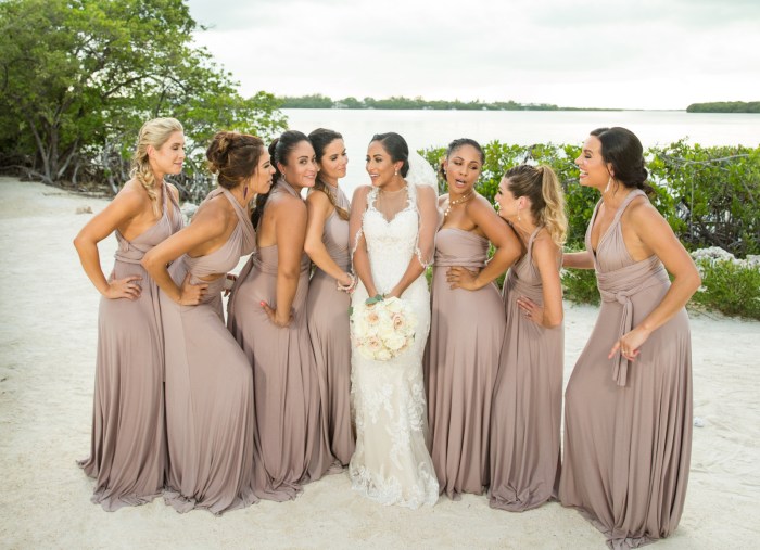 Beach wedding bridesmaid dress