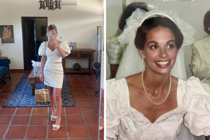 Grandmother dresses for granddaughter's wedding