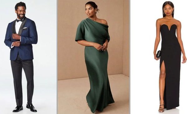 Best Dresses for Black Tie Optional Weddings