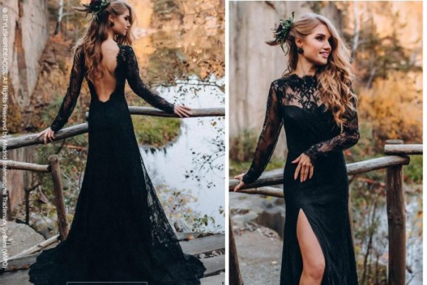 All Black Wedding Dress A Modern Bridal Trend