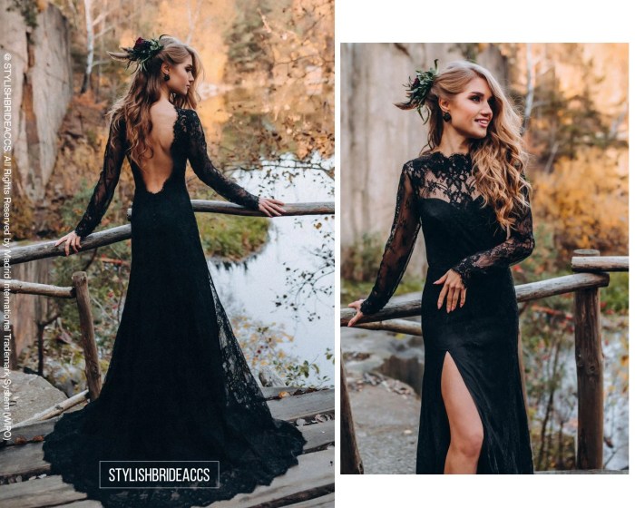 All Black Wedding Dress A Modern Bridal Trend