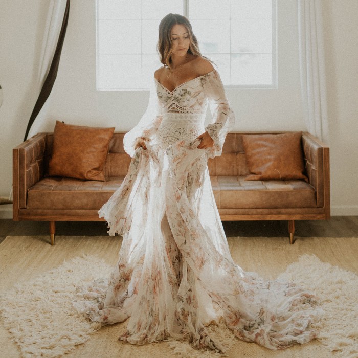 Boho wedding dresses near me